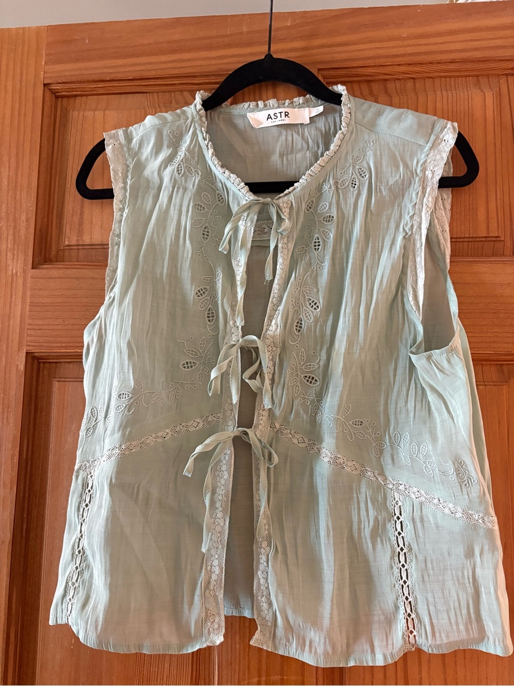 ASTR tie-front blouse
